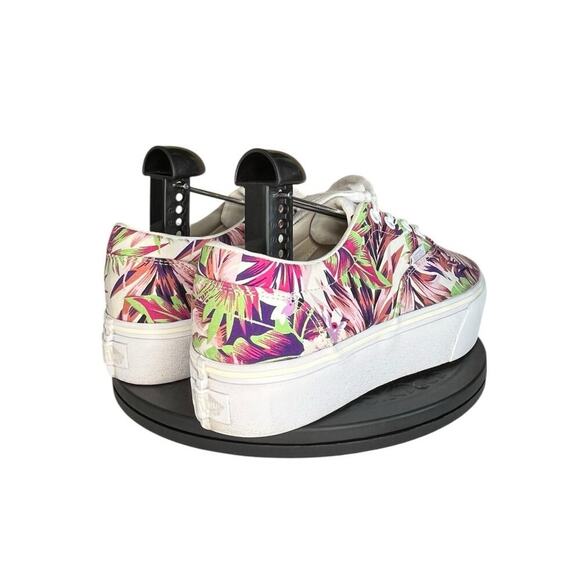 Womens Vans Doheny Platform Skate Sneakers Size 6 Floral Purple White - Picture 4 of 6